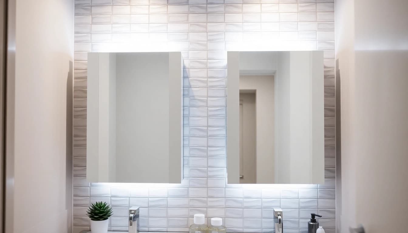 Illuminate your space with elegantly designed illuminated bathroom cabinets that enhance any modern bathroom decor.