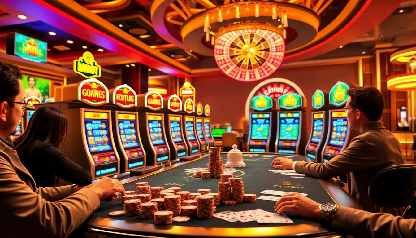 Experience the thrill of demo slot pragmatic games in a lively casino setting.