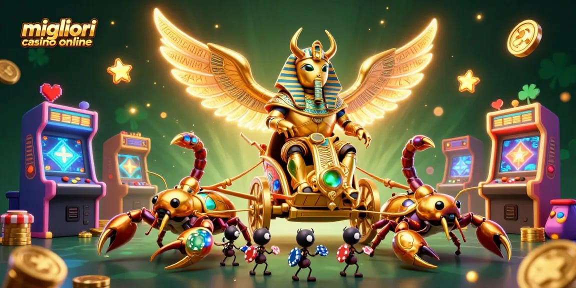 Gioca nei migliori casino online con un'illustrazione 3D affascinante e dettagliata