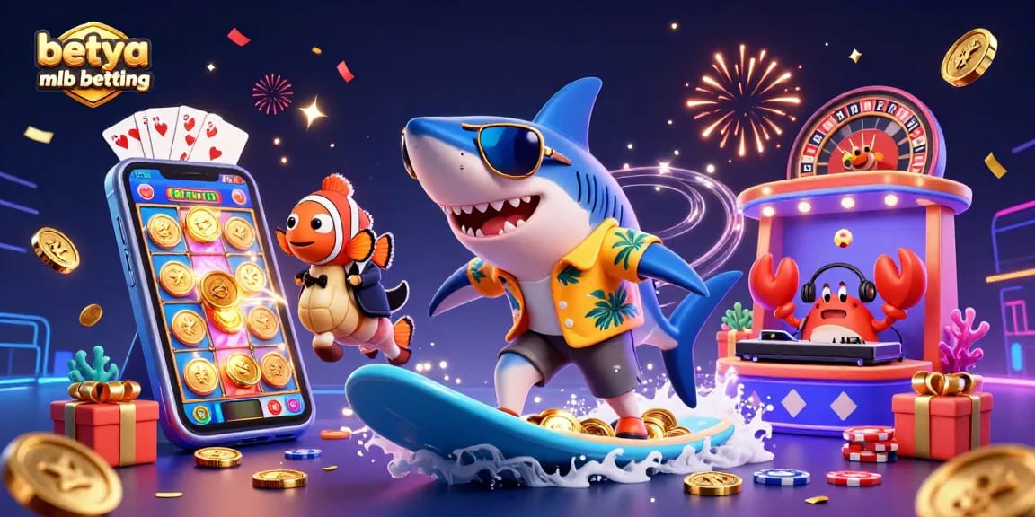 Experience betya mlb betting strategies with a dynamic 3D scene full of festive casino elements.