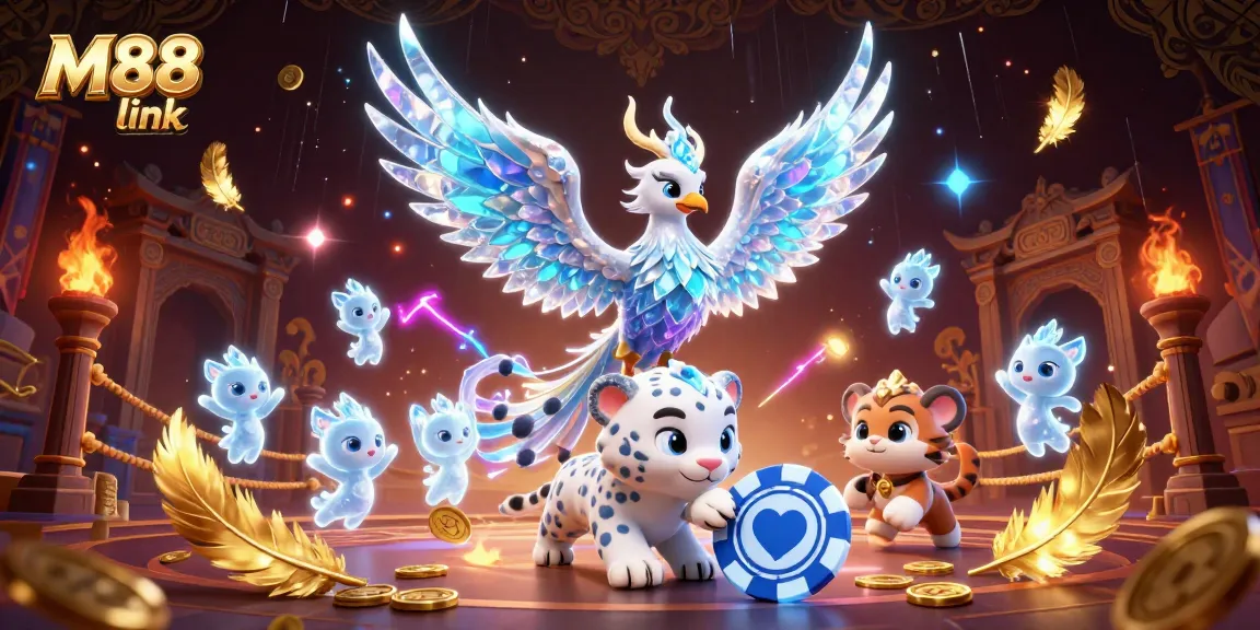 Bet on winning strategies with M88 link. Experience a mesmerizing 3D casino scene.