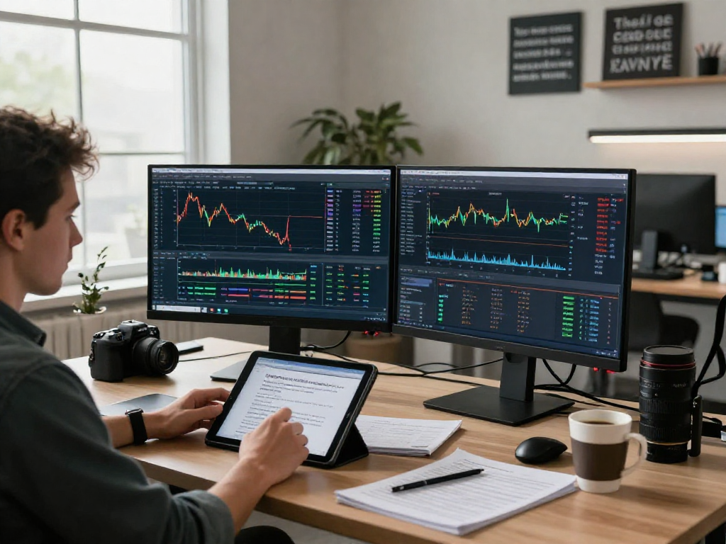 Analyzing market data on metatrader 5 in a modern trading workspace