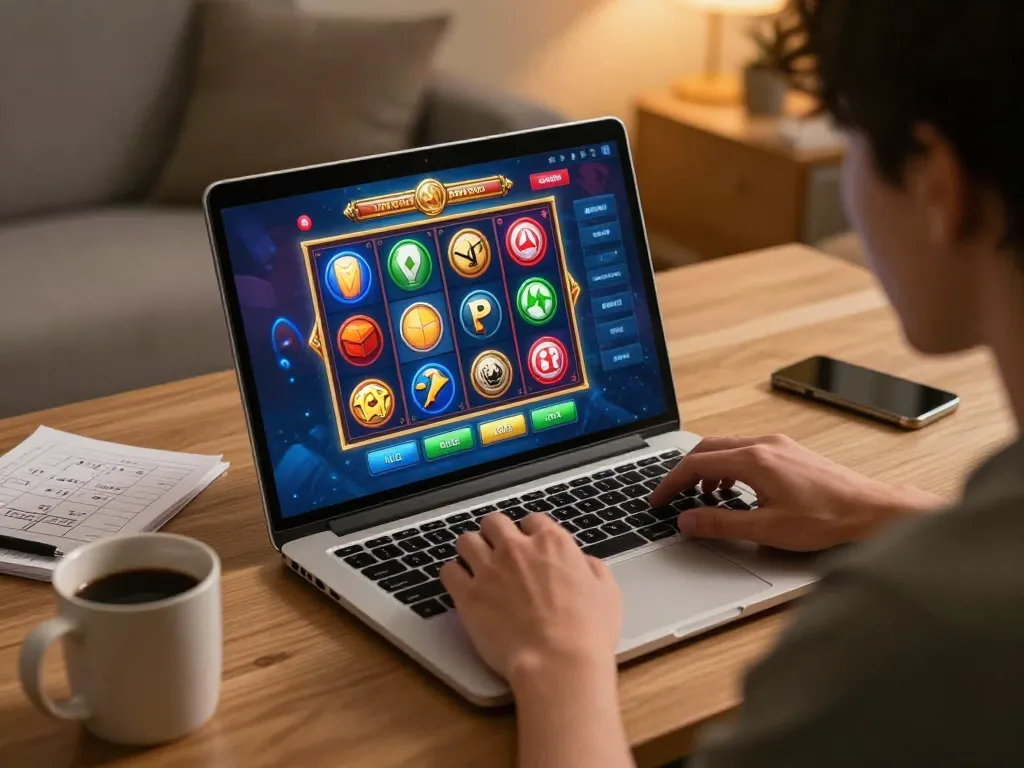 Experience exciting gameplay on เว็บสล็อตตรง with vibrant slot games in a cozy home