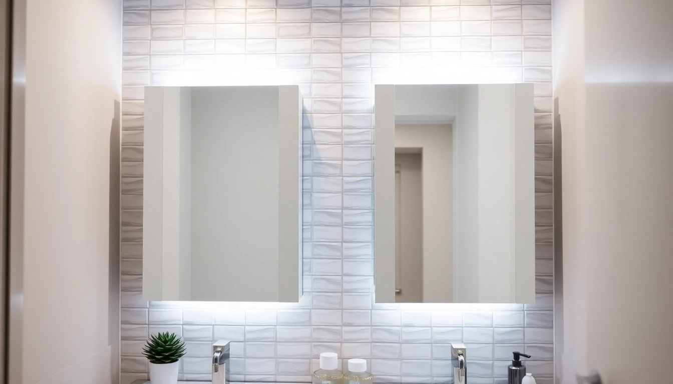 Illuminate your space with elegantly designed illuminated bathroom cabinets that enhance any modern bathroom decor.