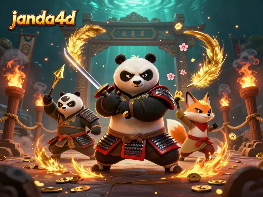 Permainan memukau di janda4d dengan samurai panda dan rubah ninja yang berkilauan.