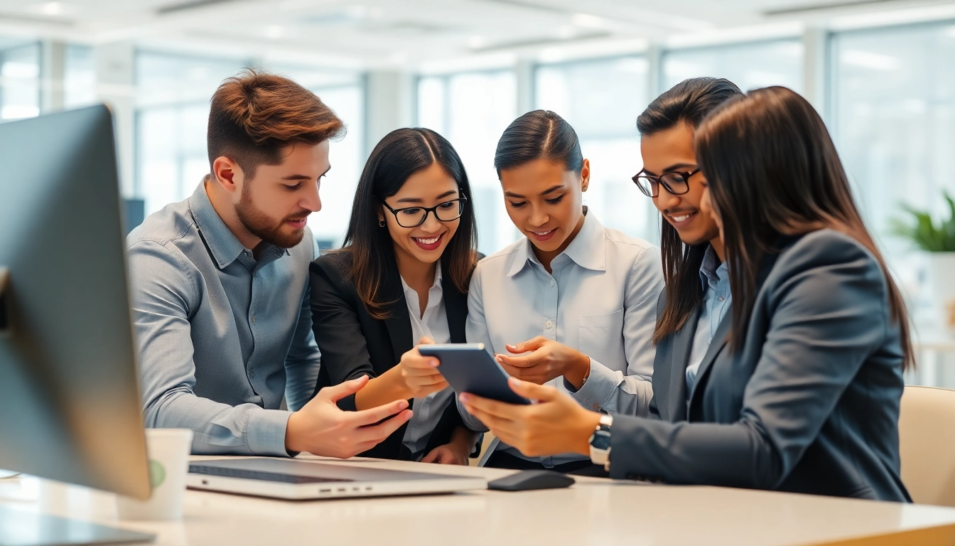 Showcase of an enterprise assistant platform empowering teamwork and productivity in a modern office.