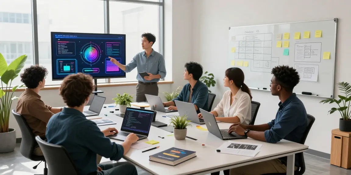 Collaborative team discussing openclaw AI integration in a modern workspace.
