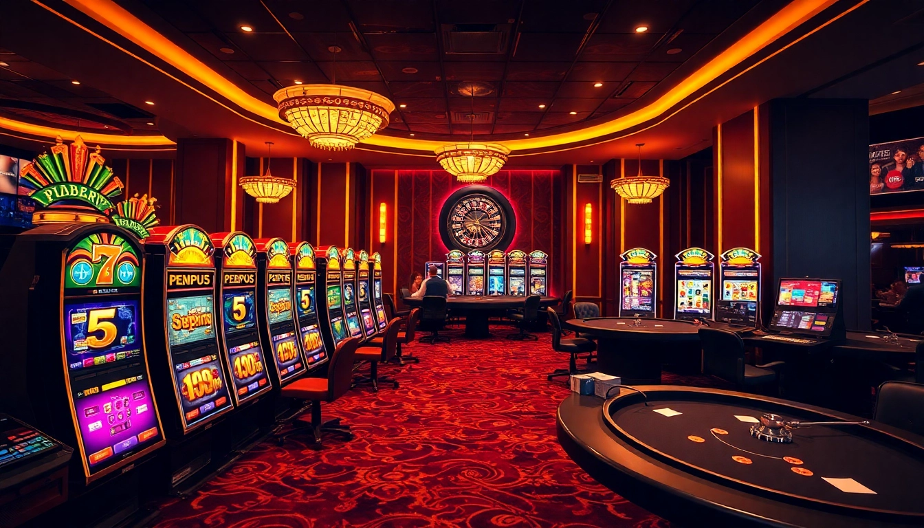 IDNSlot provides exciting gaming options at a vibrant casino with lively slot machines and gaming tables.