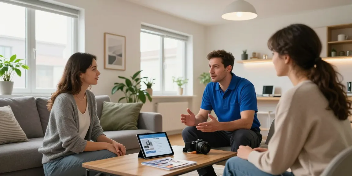 Moderne Monteurzimmer Hannover mit gemütlicher Atmosphäre und professionellem Service bei der Wohnungsbesichtigung.