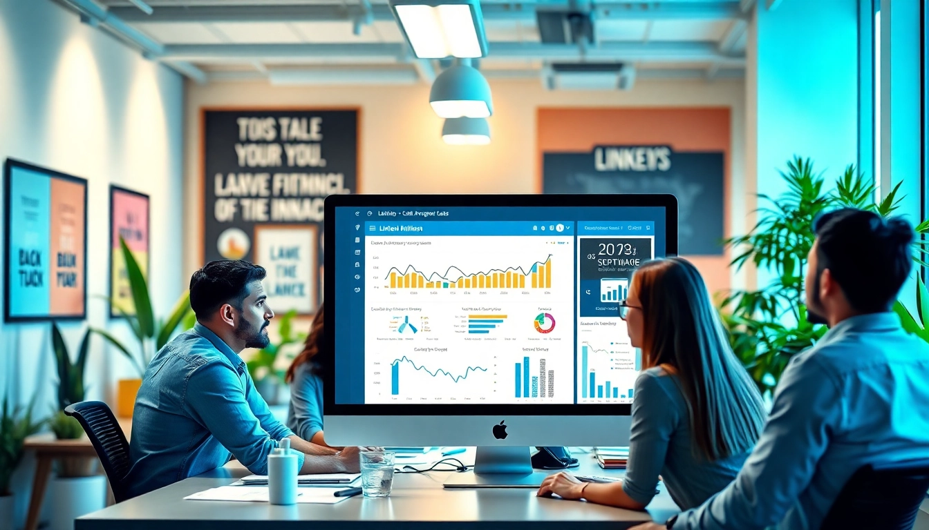 Scrape linkedin and sales navigator leads using innovative extraction techniques in a modern office.