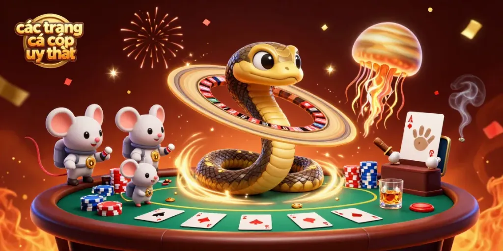 Các trang cá cược uy tín với hình ảnh rùa đại diện chơi casino trong vũ trụ sôi động.