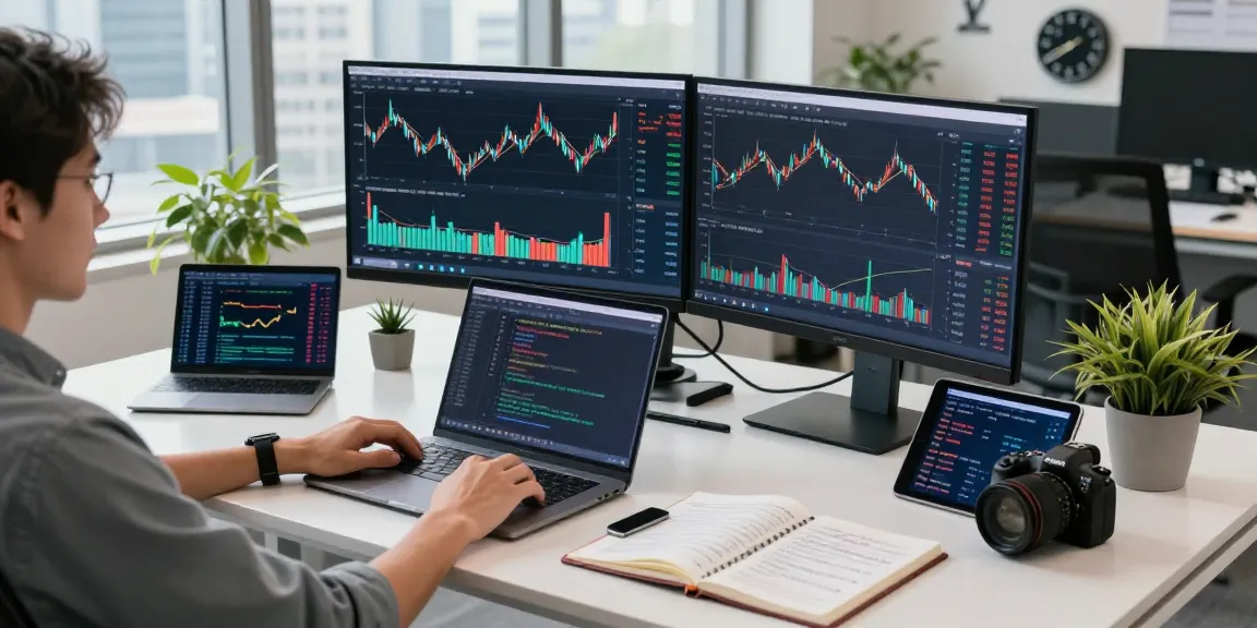 Hang Seng constituent stock API integration in a modern financial workspace with real-time market data analysis.