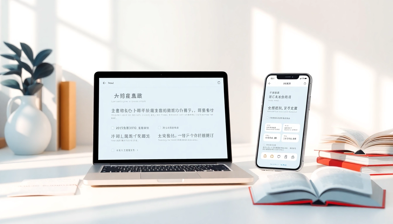 Youdao Translation (有道翻译) app interface displayed on a laptop and smartphone with multilingual text, signifying modern translation technology.