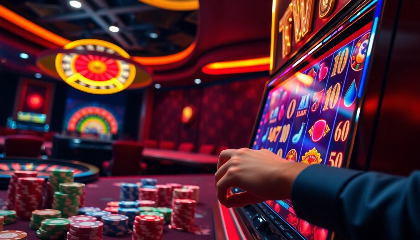 Experience excitement around scatter hitam in an engaging casino slot environment with vibrant visuals and luxury.