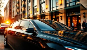Experience luxury with Chauffeur Hire Nottingham, showcasing a professional chauffeur and elegant vehicle.