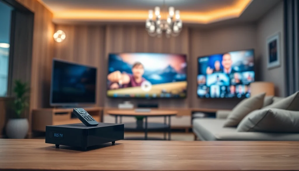 Experience iron IPTV streaming setup in a cozy living room with modern tech.