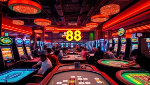 Experience the thrill of UU 88 in a vibrant casino atmosphere full of excitement.