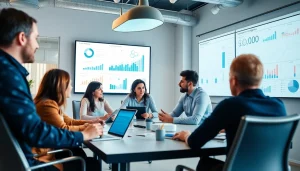 Enhancing competitive intelligence through collaborative business analysis in a professional workspace.