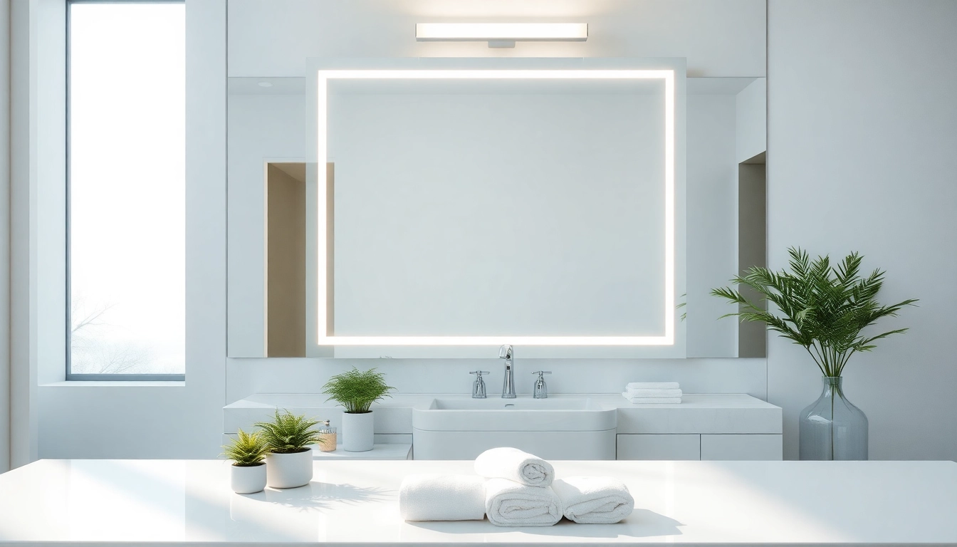 Reflect an elegant mirror light mirror that enhances modern bathroom design and ambiance.