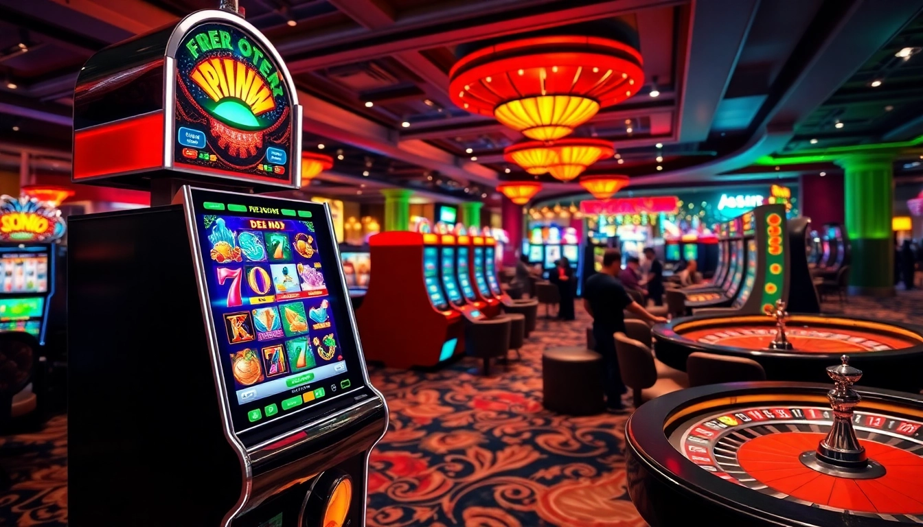 Pinco Casino demo versiya ilə slot oyunlarının canlı mühitini təsvir edən cazibədar görüntü.