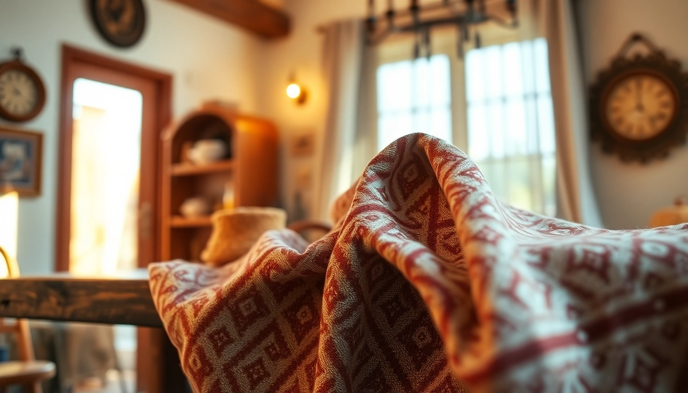 Brabantse bont ruitjes fabric beautifully displayed in a cozy interior