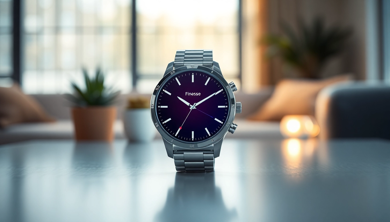 Experience the elegance of the Finesse Smart Watch with its sleek design and vibrant features.