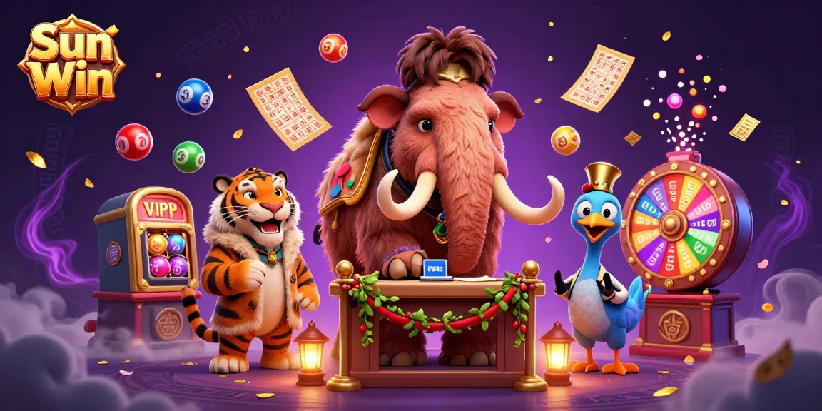 Engage with Sun Win's vibrant casino world featuring lively characters and exciting gameplay elements.