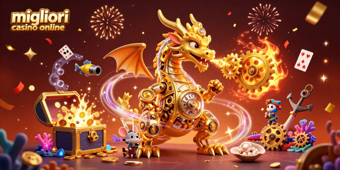 I migliori casino online offrono un'illustrazione vibrante e dorata che incarna l'energia del gioco.