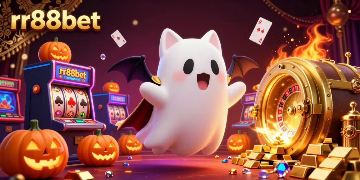 Enjoy thrilling gameplay with rr88bet in a rich casino scene filled with exciting slot machines and lively characters.