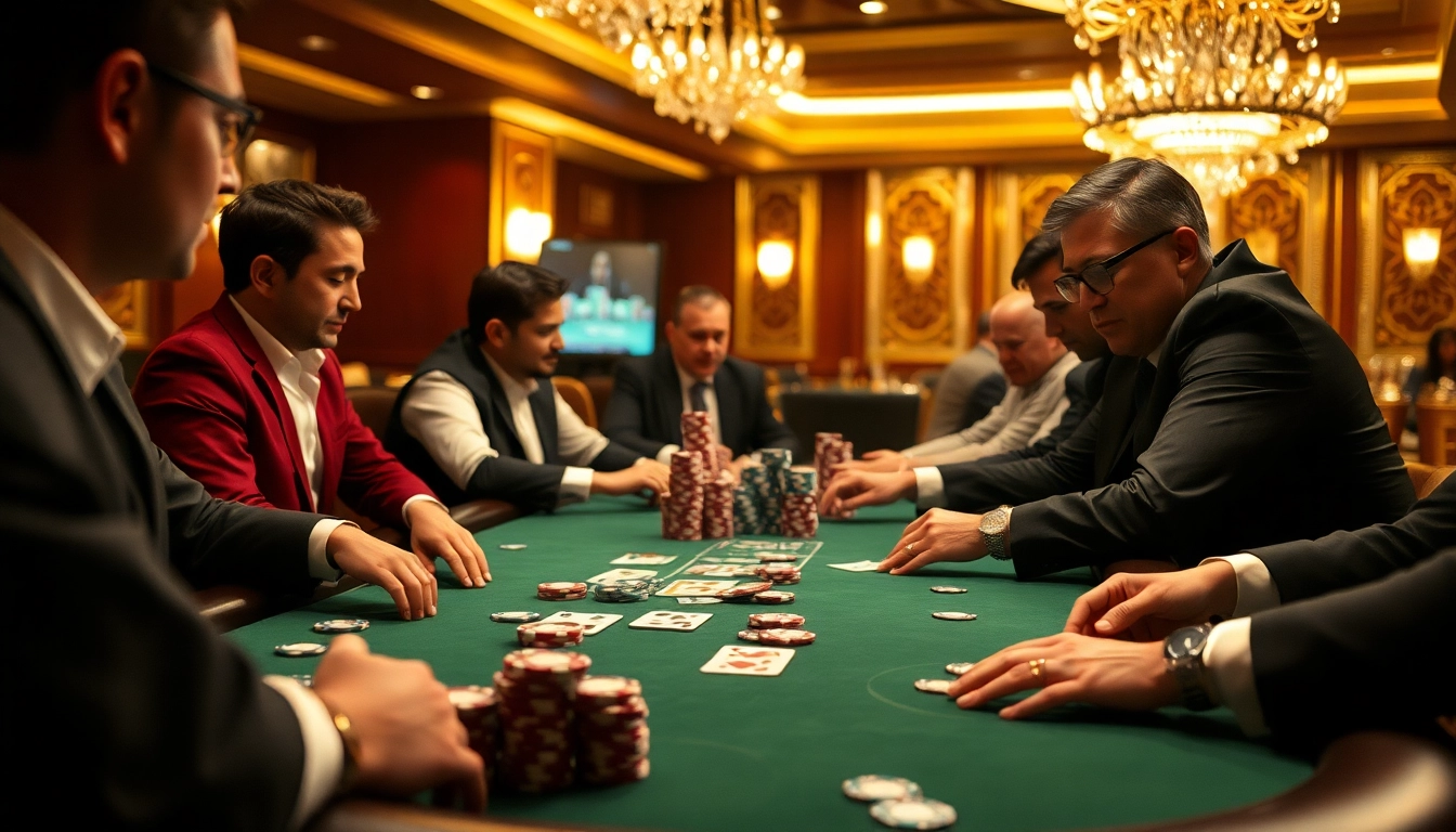 Situs toto mengungkapkan ketegangan dalam permainan poker di kasino mewah.